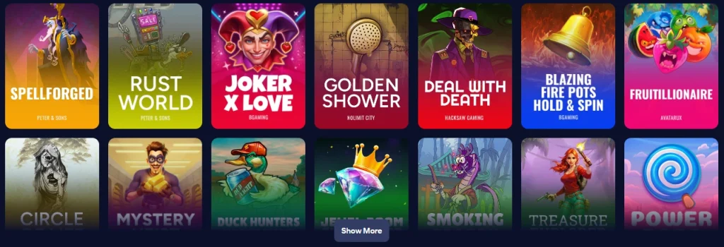 Vegas Amped Casino affiliate landing preview